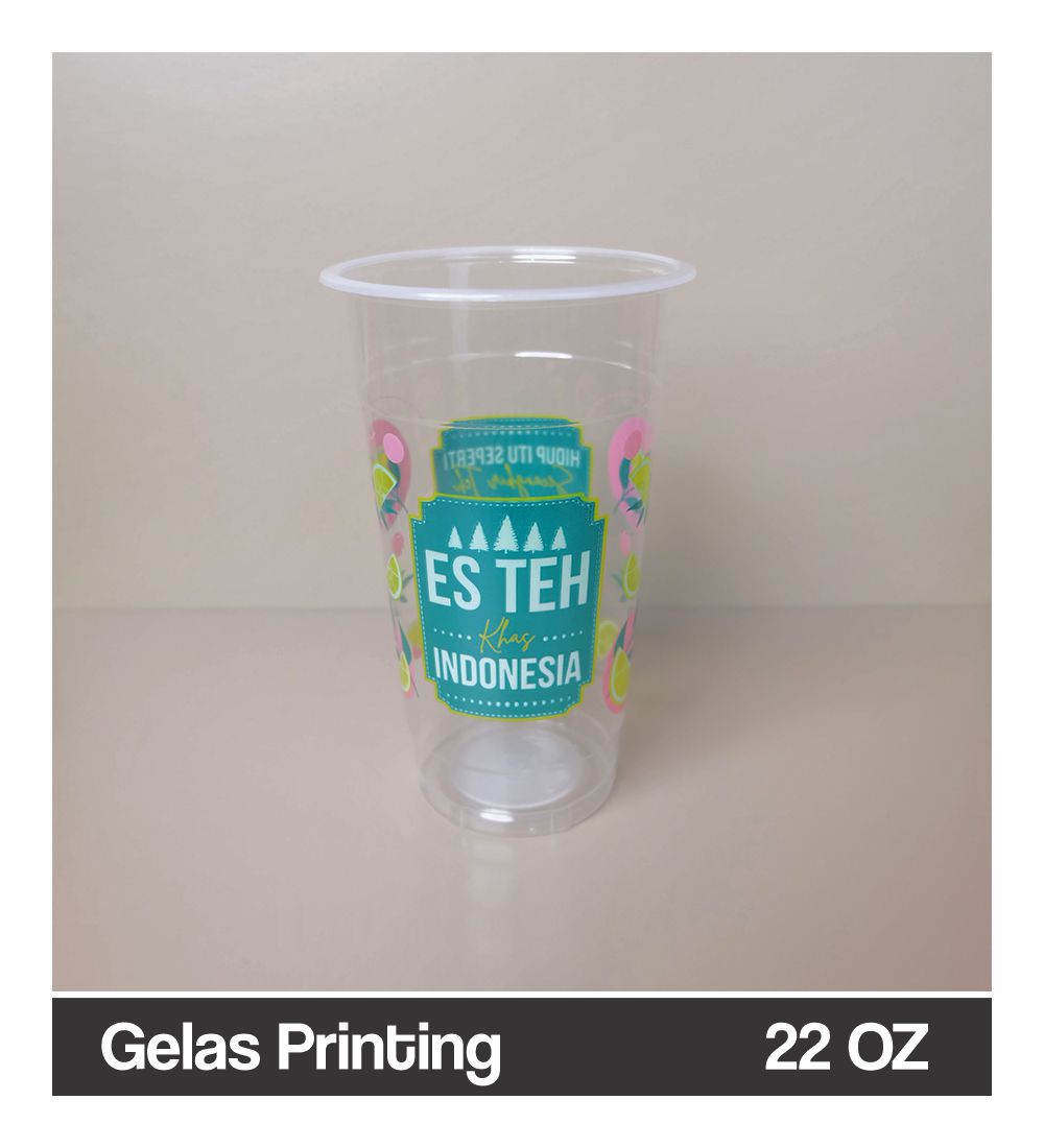 Gelas Printing 22 OZ Es Teh 1