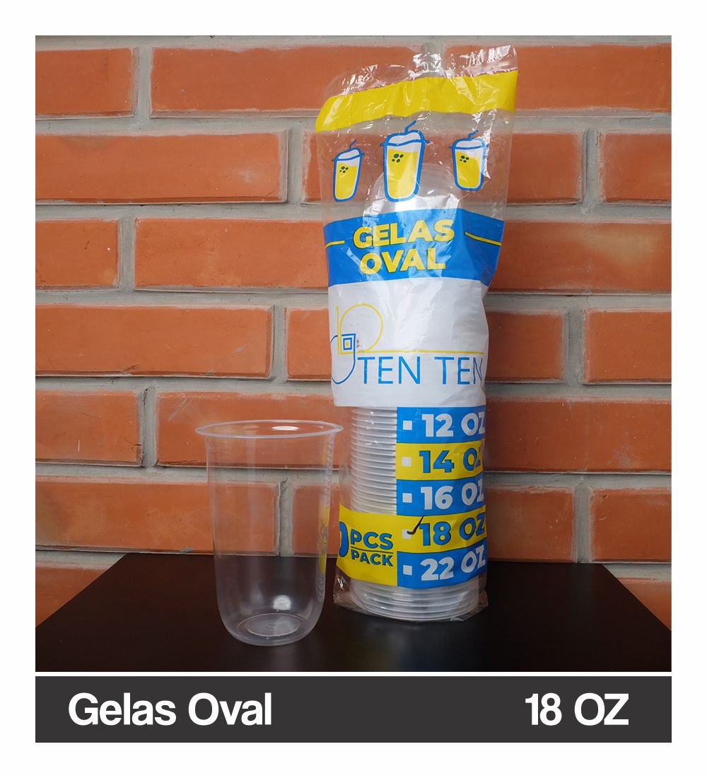 Gelas Oval Tenten 18 OZ